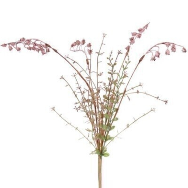 A realistic faux pink wild bell artifical flowers. The artifical pick can be arranged into a pot or vase. made by the Londer designer Gisela Graham who designs really beautiful gifts for your home and garden. Would make an ideal gift. Would look good in any home and would suit any decor.